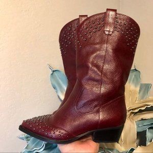 Botkier Burgundy Heeled Boots
